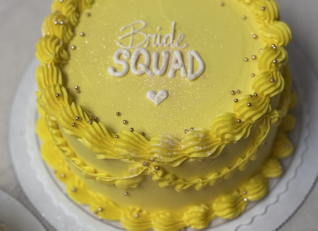 Roland's Swiss Pastry & Bakery customized birthday cake in Baytown, TX with elegant decorations